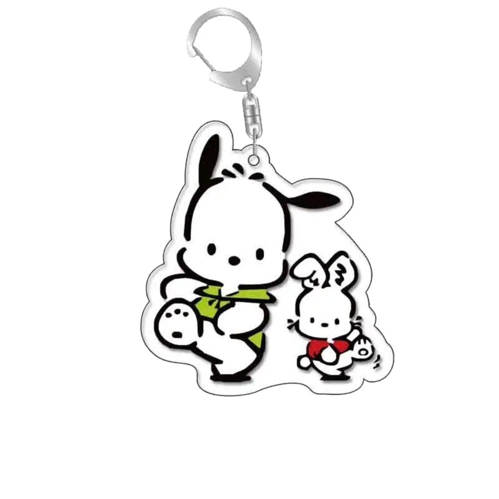 Diy Pochacco акриловый брелок аниме периферийные устройства Q версия девушка милые мультфильмы оригинальный рюкзак кулон ювелирные изделия праздничные подарки