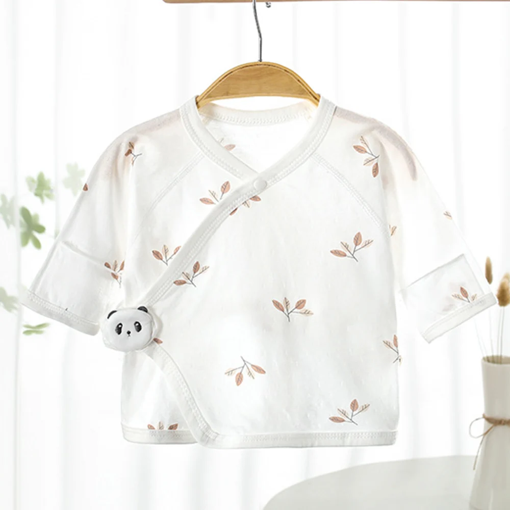 Baby Girl Tops Long Sleeve 100% Cotton Summer Floral Animal Print Thin Type Newborn Clothes Air Conditioning Baby Boy Shirts