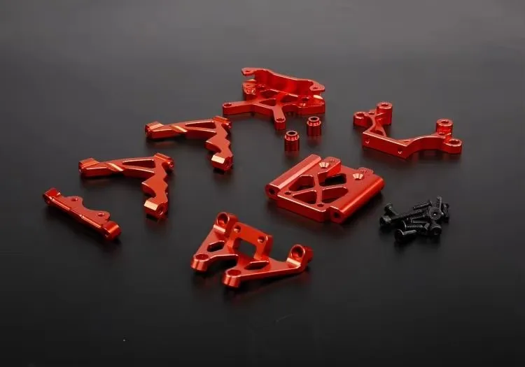 Combinación de soporte frontal totalmente metálico de mecanizado de precisión CNC para ROVAN KM HPI BAJA 5B 5T 5SC