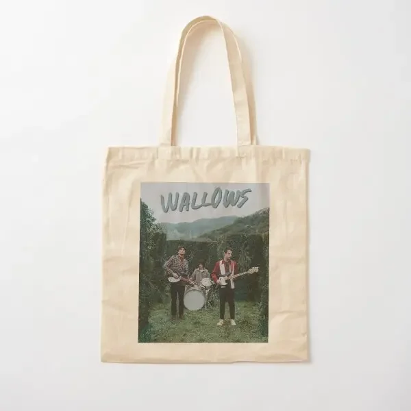 

Wallows Garden Cotton Canvas Bag Casual Shoulder Bag Fashion Women Fabric Unisex Travel Reusable Handbag Tote Grocery Designer
