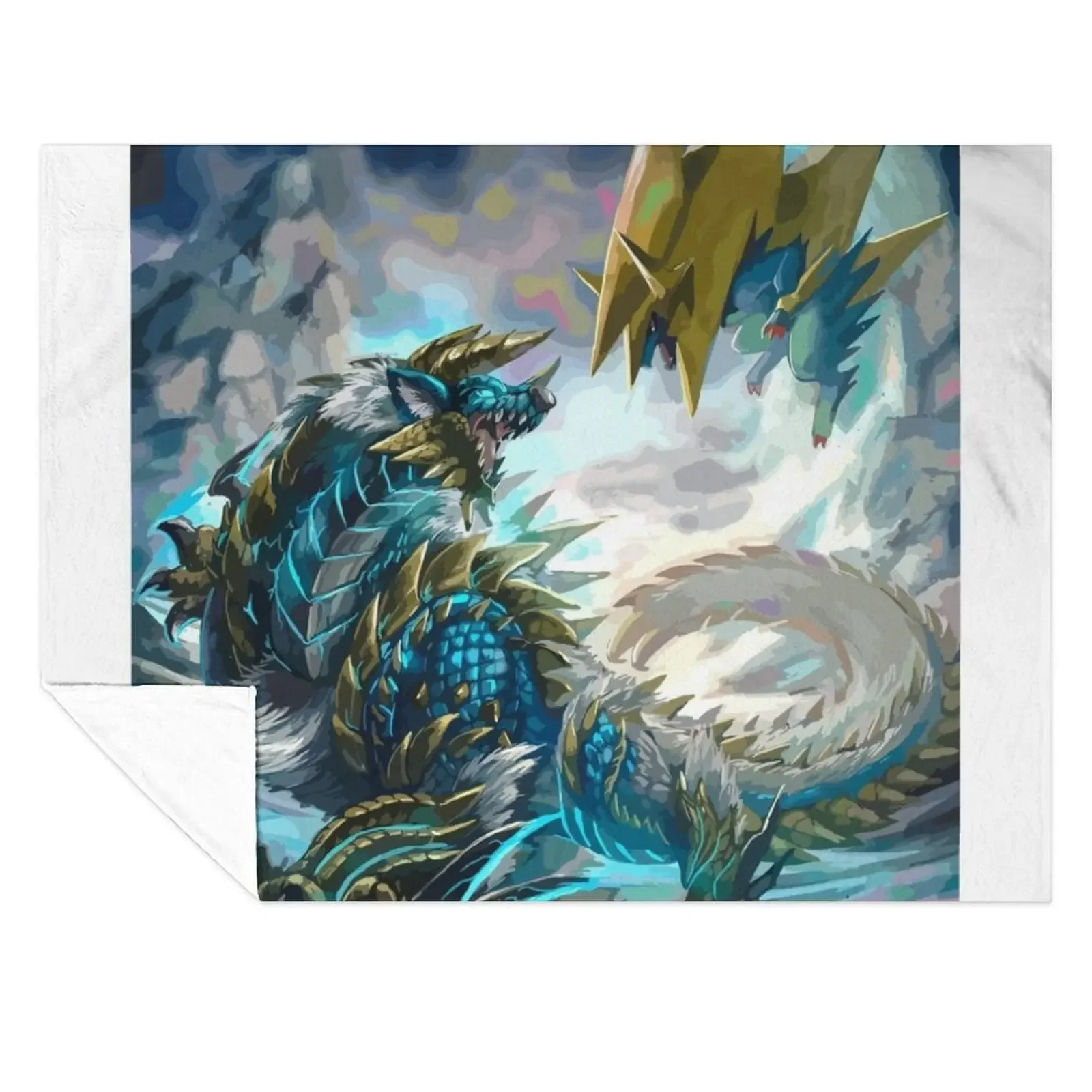 

Monster Hunter Throw Blanket For Baby Plaid on the sofa Decoratives for winter Blankets