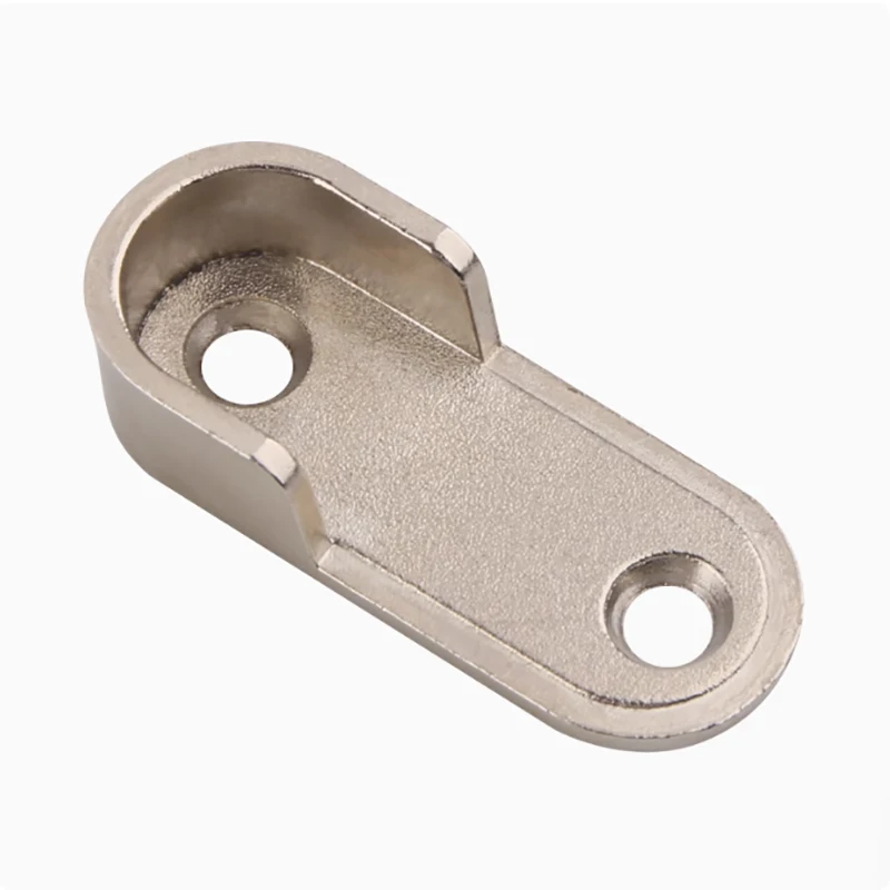 

2/4PCS Zinc Alloy Tube Support Hanger Through The Seat Fixed Accessories Oval Hanging Rod Flange Seat Bracket