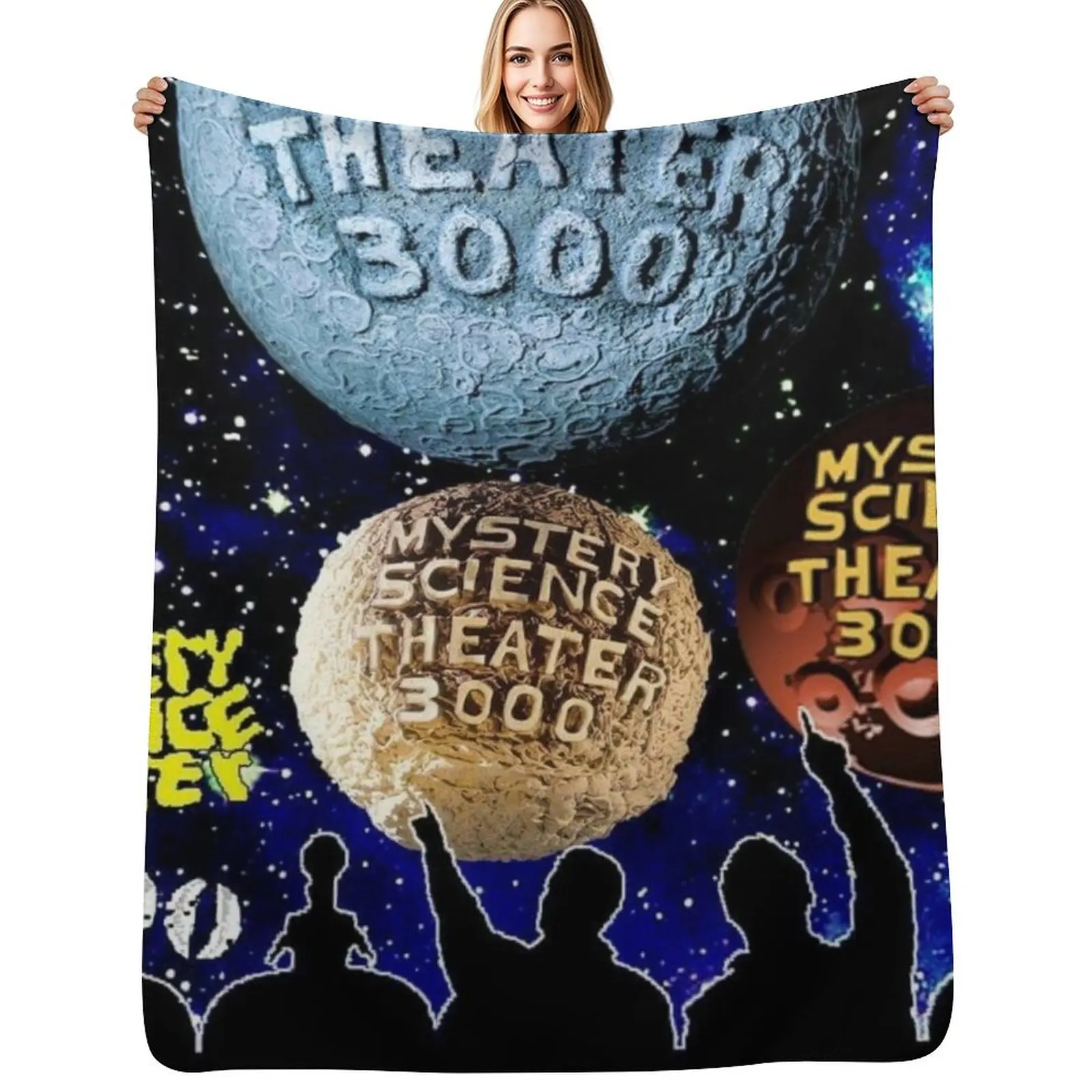 

MST3K - Mystery Science Theater 3000 Logo Throw Blanket Color Fast Cozy Throw Blanket