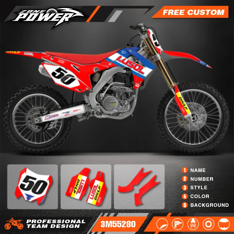 

Powerzone Motorcycle Graphic Decal Stickers Kits For Honda CRF450 CRF450R 2013-2016 CRF250 CRF250R 2014 2015 2016 2017 128