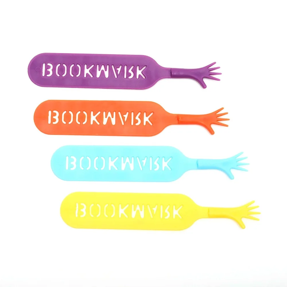 4/5pcs Silicone Bookmark Creative Hand Reading Book Mark Graduation Souvenir Page Flag Book Page Marker Office School Supply