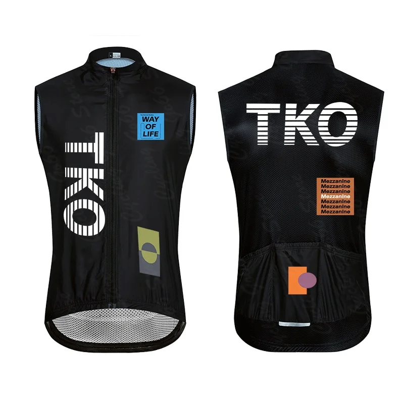 2025 TKO جديد الرجال دراجة سترة الجبلية دراجة سترة الطريق دراجة يندبروف سترة بلا أكمام خفيفة الوزن تنفس الدراجات سترة #4