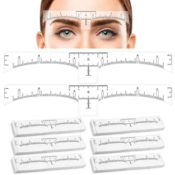 100/50/30/10PCS Disposable Eyebrow Ruler Stickers Brows Shape Tool Eyebrow Position Ruler Guide Sticker Permanent Makeup Tools