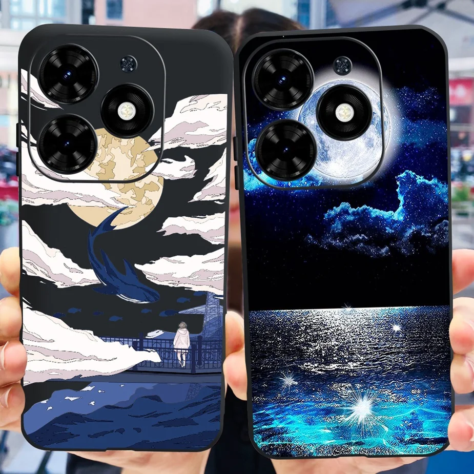 For Tecno Spark Go 2024 Case BG6 Luxury Astronaut Cartoon Painted Cover 6.6\'\' Soft Silicone Cases For Tecno Spark Go 2024 Fundas