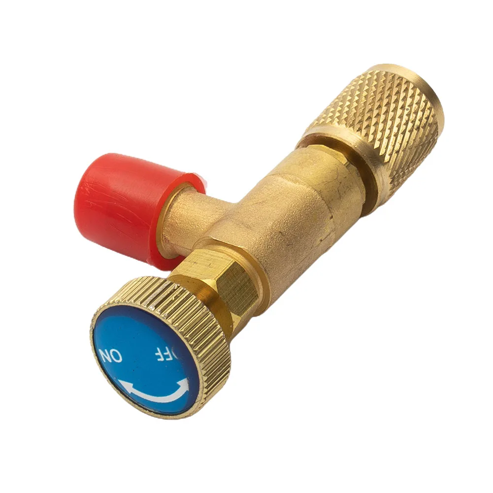 R410A Air-conditioning Fluoride Safety Valve Refrigeration Golden Parts Pressure R22 A/C Adapter Anti-Air Leakage