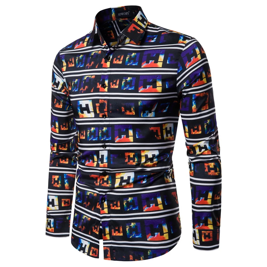 

Spring Autumn Fashion Men's Casual Long Sleeve Shirt American Style Slim Fit Business Gentleman Thin Material Daily Wear Big ...