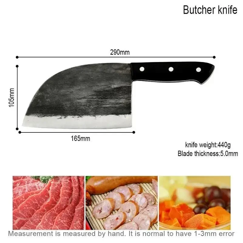 6.5 inch Handmade Multi-purpose Kitchen Knife Way Serbia Chef Butcher Knife Kitchen Chef Chopping Meat Cleaver