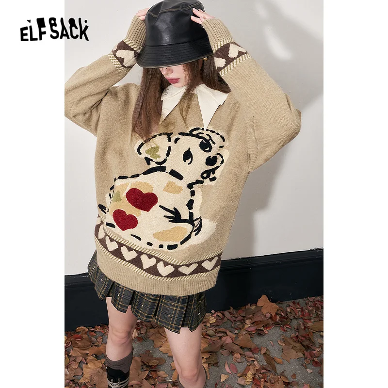 ELFSACK OL Blouses Women 2023 Winter New Designer Clothes Tops