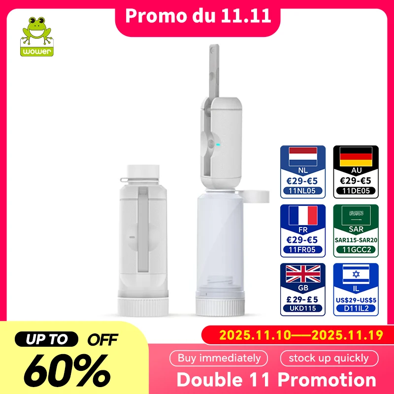 

2023 карманный биде, душ, ручной автоматический распылитель для унитаза, 200 мл, портативный дорожный шэтф для гигиены, чистки, личной уход за ребенком