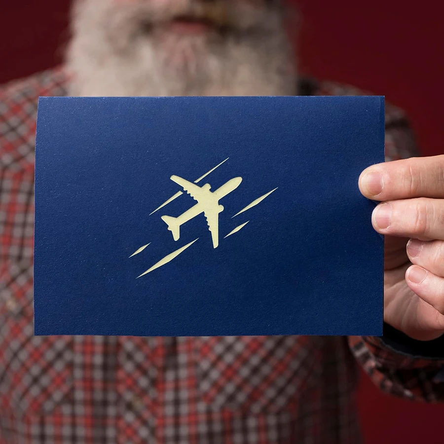 Überraschungs-3D-Pop-Up-Flugzeug-Grußkarte, kreativer Geburtstag, Abschluss, Reisen, Geschenk, Luftfahrt-Enthusiasten, Abenteuerliebhaber, JXB – Detail 5