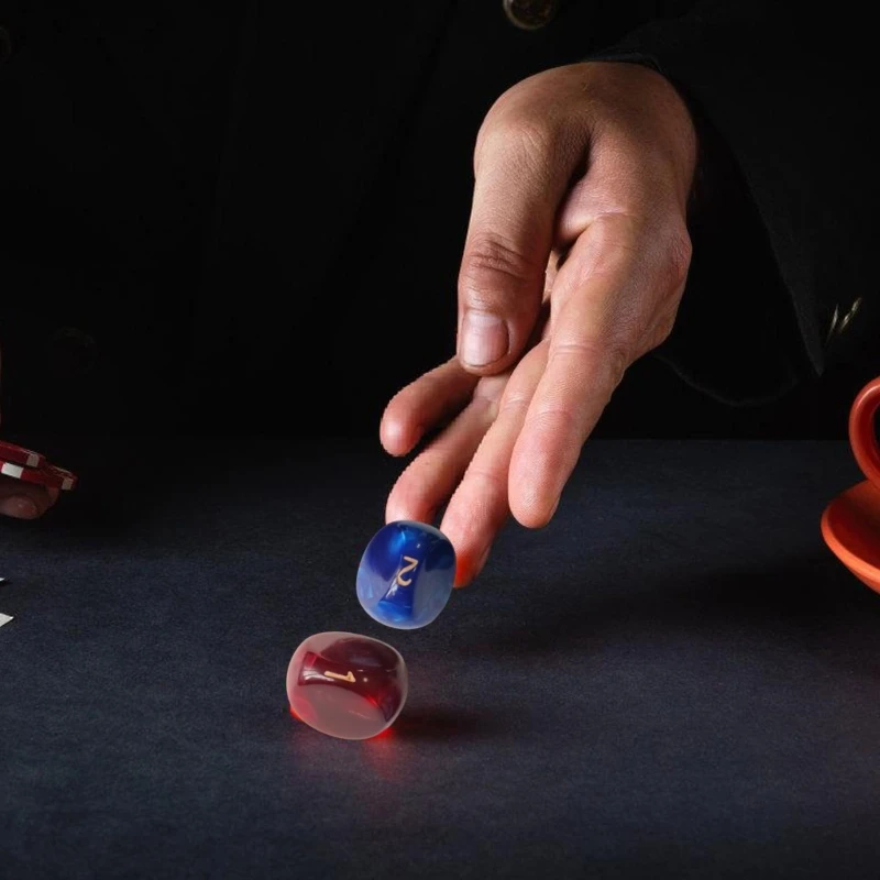 

Прозрачные долговечные акриловые игровые кубики с ярким цветом, легкие безопасные кубики для детей и взрослых