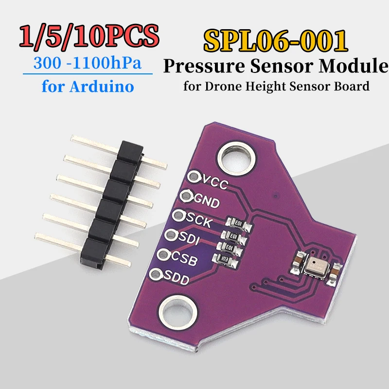 SPL06-001 Pressure Sensor Module of 300 -1100hPa for Drone Height Sensor Board for Arduino