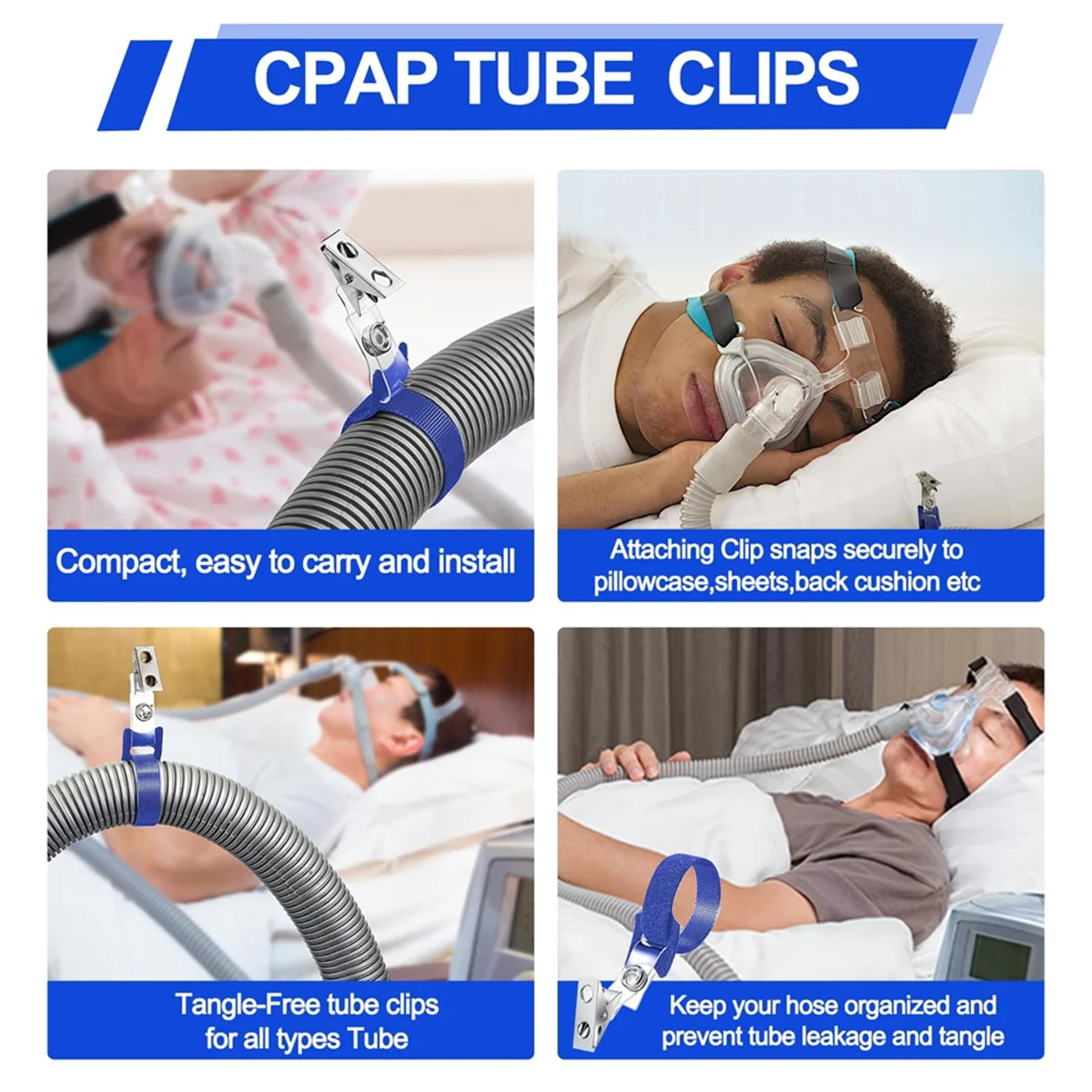 

A002 Набор из 4 щеток для чистки трубок CPAP, подходит для стандартных шлангов и масок CPAP диаметром 15–22 мм.