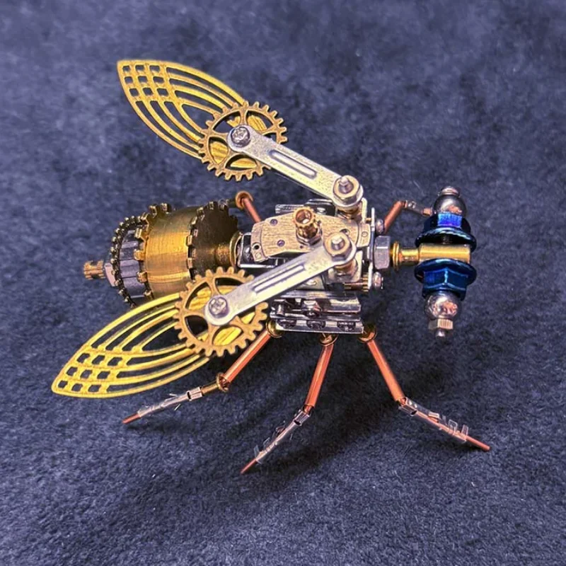 

3D металлическая мини-модель комахи Drosophila в сборе, наборы для самостоятельного изготовления для детей и взрослых, механическая стрекоза/муха/пчела/москита/оса