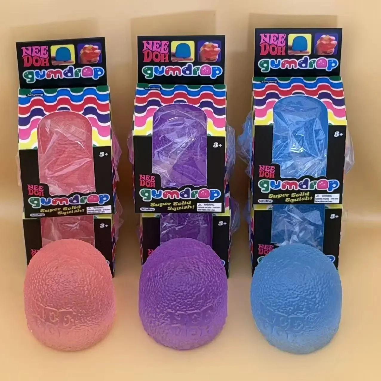 Hot 2026 Schylling Nice Cube& Mini Candy Blind Box Maltose Rainbow Slow Grip Ball Sensory Fidget Toy Stress Relief Party Favors