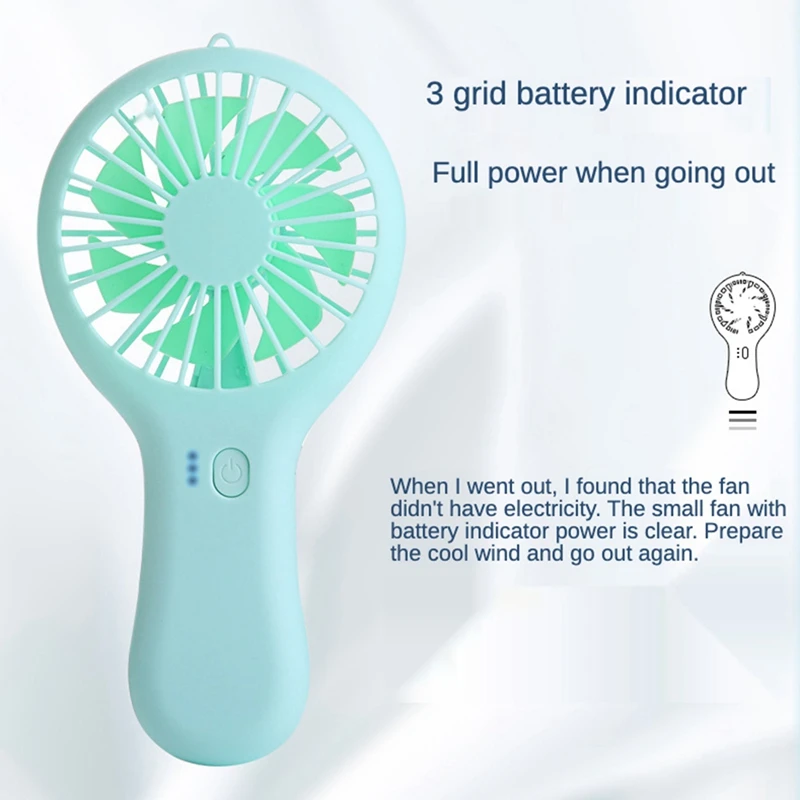 Handheld Mini-Lüfter tragbare USB-Aufladung bequeme kleine Lüfter Katapult Tasche Hand ventilator mit Basis Outdoor-Ventilator