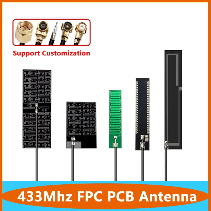 

10PCS Lora 433 MHz Internal Antenna 433MHz FPC Antennas Built in IPEX IPX Omni Antena for 433MHz Module Motherboard Embed Aerial