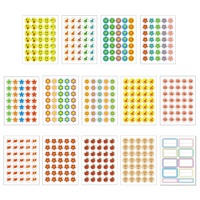 1750 peças adesivos recompensa para crianças para professores decoração gráfico recompensas para crianças