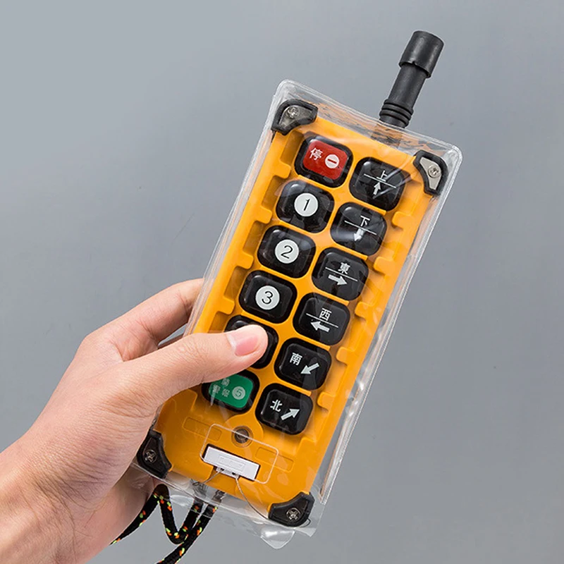 Clear PVC Protective Sleeve For F21-E1B F23-A++ Wireless Remote Control Dust Bag Industrial Crane Remote Control Handle