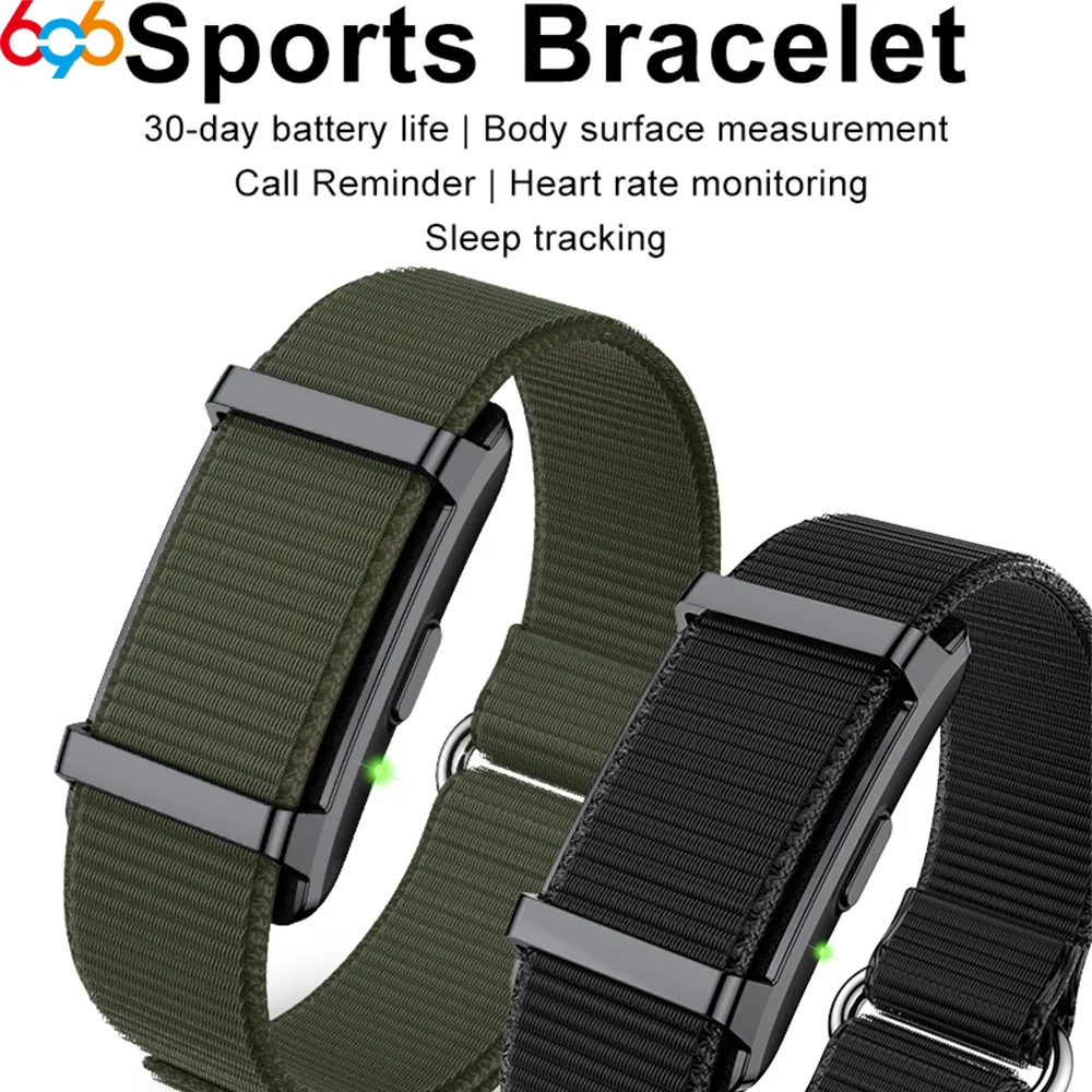 Pelacak Kebugaran Olahraga Gelang Pintar Tanpa Layar Monitor Denyut Jantung Tidur Pedometer Pengingat Panggilan Gelang Pasangan Tahan Air