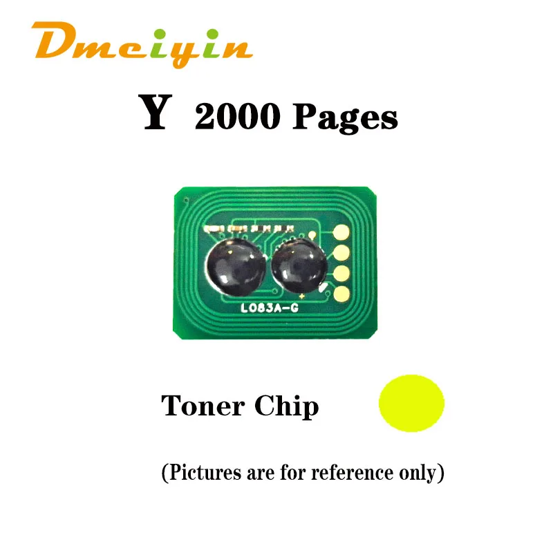 Toner Chip   for OKI C5650/C5750 EUR/AS Version 8K/2K   BK C M Y