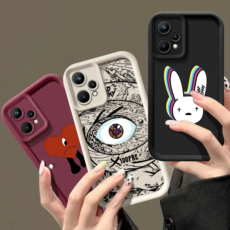 

Bad-Bunny X 100pre Phone Case For Realme 8 9 11 14 12 13 Pro Plus C31 C33 C35 C21Y C53 C55 C63 C65 C67 C71 C75 GT 3 6 NEO5 Cover