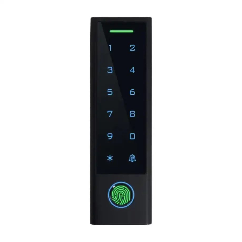 Plastic WIFI TUYA App Biometric Fingerprint Access Controller Keypad Waterproof RFID ID Card Standalone Door Access Control