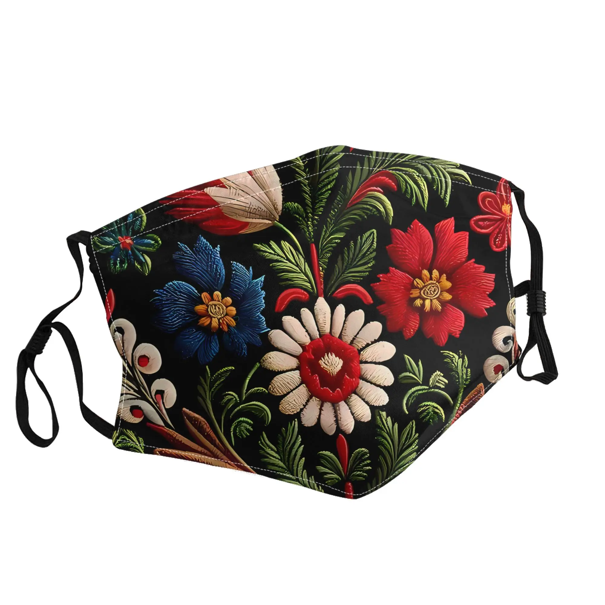 

Traditional Portuguese Style Folk Embroidery Pattern Mask Unisex Outdoor Fashion Printed