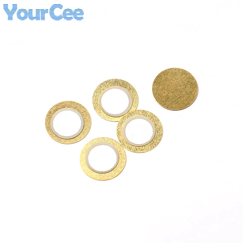 100Pcs/10pcs 20mm Thickness 0.33mm Copper Piezo Disc Piezoelectric Ceramic Shee Buzzer Pressure Sensor Speaker DIY Electronic