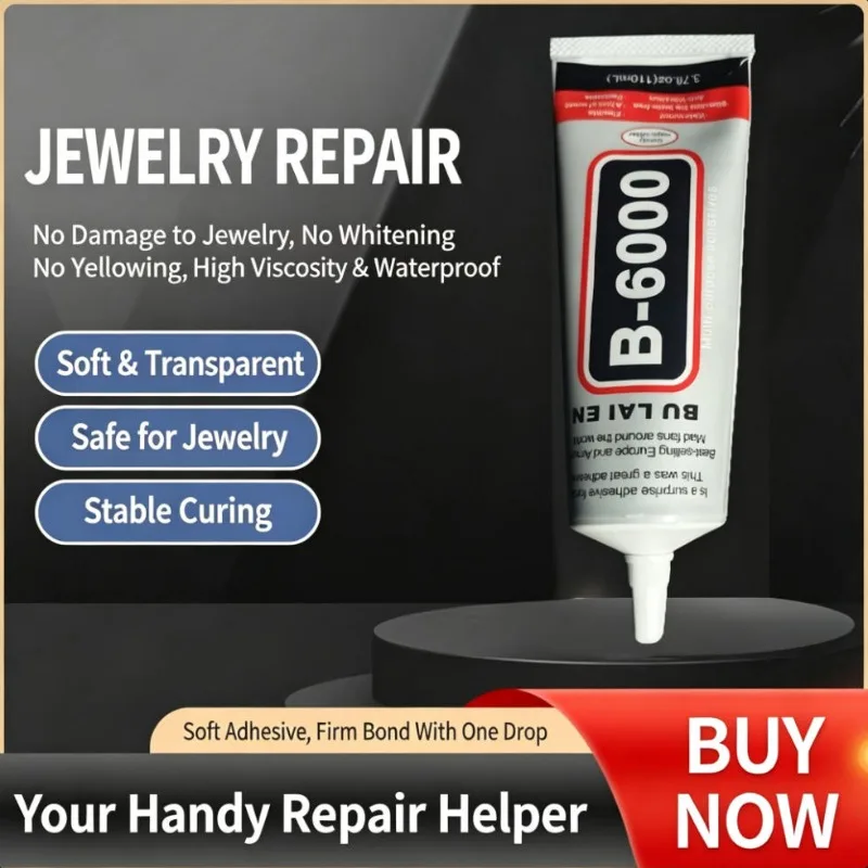 Glue with Built-in Needle, Clog-free, DIY for Phone Rhinestone, Dried Flower, Photo Frame & Jewelry