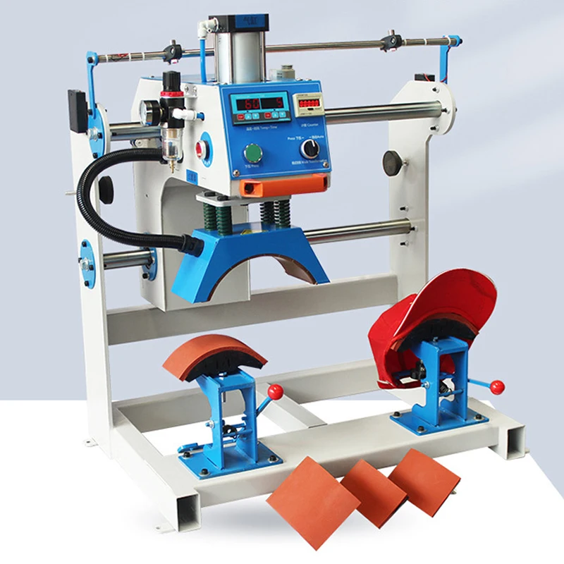 Double Station Hat Heat Press Machine Automatic Pneumatic Cap Press Machine Flatbed Printer New