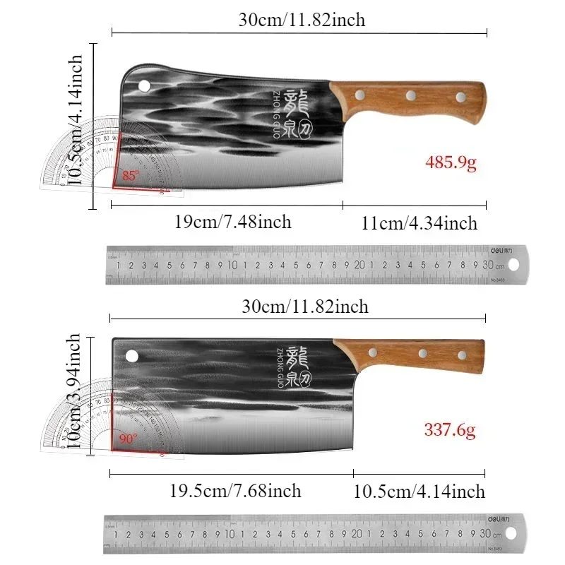 Stainless steel kitchen knife thickened forging bone knife household sharp carving knife cutting bone knife kitchen utensils