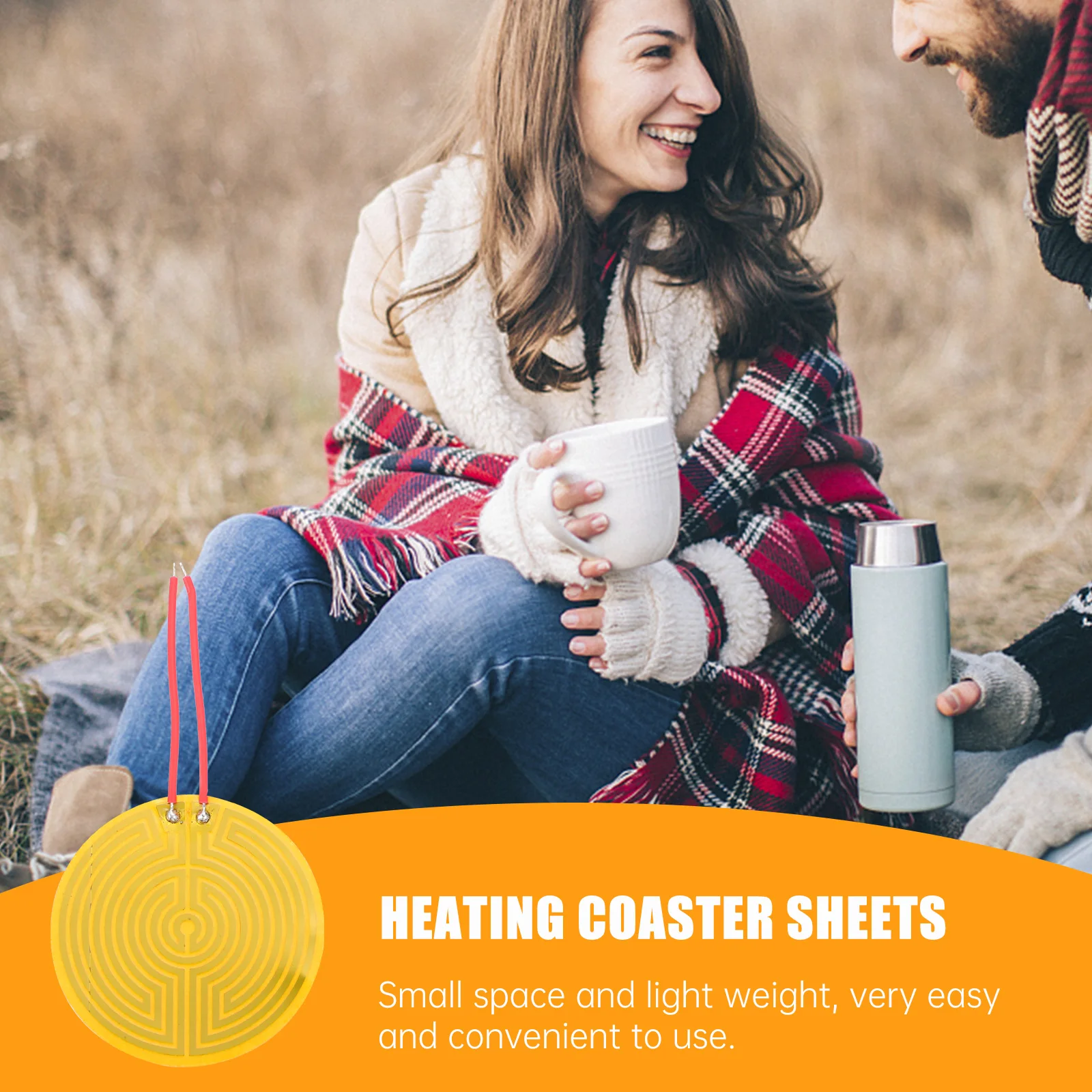

10pcs Heating Coaster Sheets PI Film Steel Plate DIY Vacuum Cup Maker Adjustable Temperature Thin Film Insulating Material Home