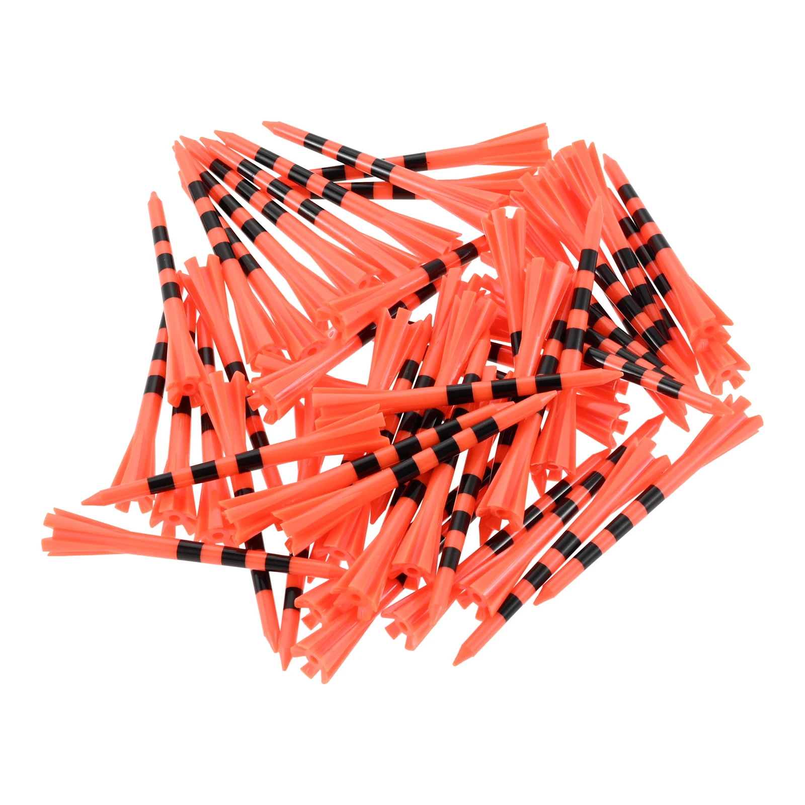 

50 шт. 83 мм футболки для гольфа уменьшают трение и боковой вращение 5 зубцов многоцветный пластиковый держатель мяча для гольфа аксессуары для гольфа портативные