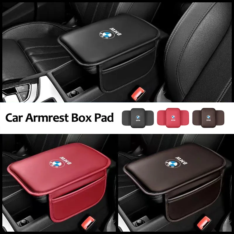 Leather Armrest Box Elbow Support Raised Cushion For BMW X1 X2 X3 X5 X4 X6 X7 iX3 F20 F10 F07 E70 E46 E90 E92 E60 E39 E87 G10 M4