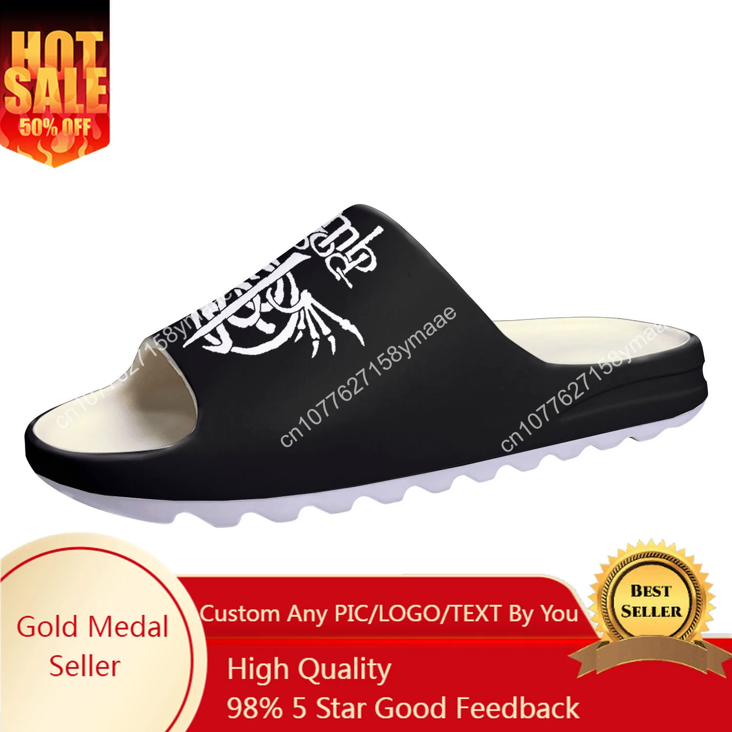 

Lamb of God Rock Band Soft Sole Sllipers Home Clogs Step on Water Shoes Mens Womens Teenager Bathroom Customize on Shit Sandals