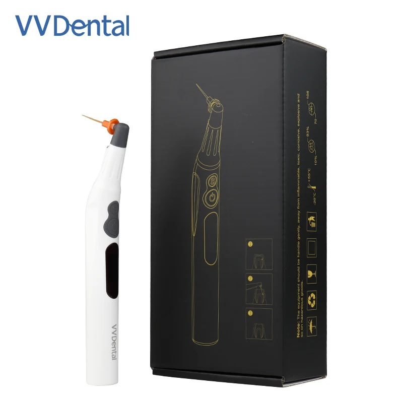 Dental Endo Activator Irrigator Endodontic Cleaning Tools with 30pcs Sonic Irrigator Activator Tips +50pcs Disposable Membrane