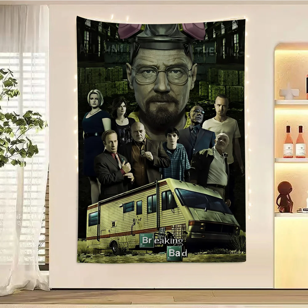 

Classic TV Show Breaking Bad Colorful Tapestry Wall Hanging Home Decoration Hippie Bohemian Decoration Divination Wall Art Decor