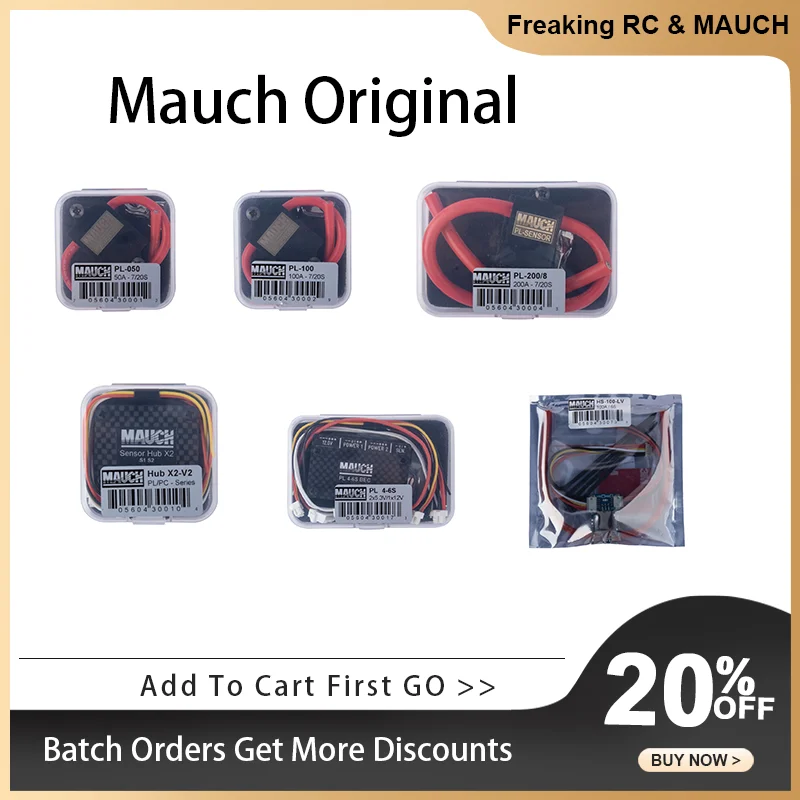 

Оригинальный модуль питания Mauch, концентратор датчика тока BEC HS/PL/PC серии Pixhawk, аксессуары для управления полетом для радиоуправляемого БПЛА с фиксированным крылом ﻿