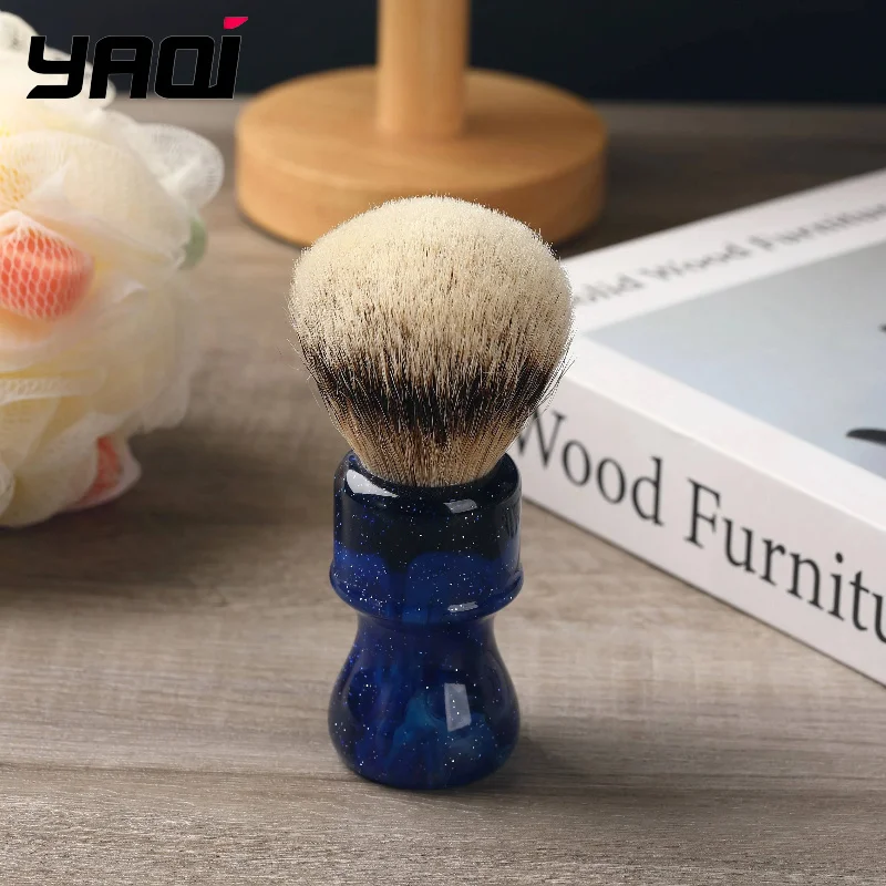 ¡gran-oferta-2026-brochas-de-afeitar-yaqi-de-24-mm-con-mango-color-espacio-misterioso-y-pelo-de-pelo-de-ardilla-silvertip-para-hombre