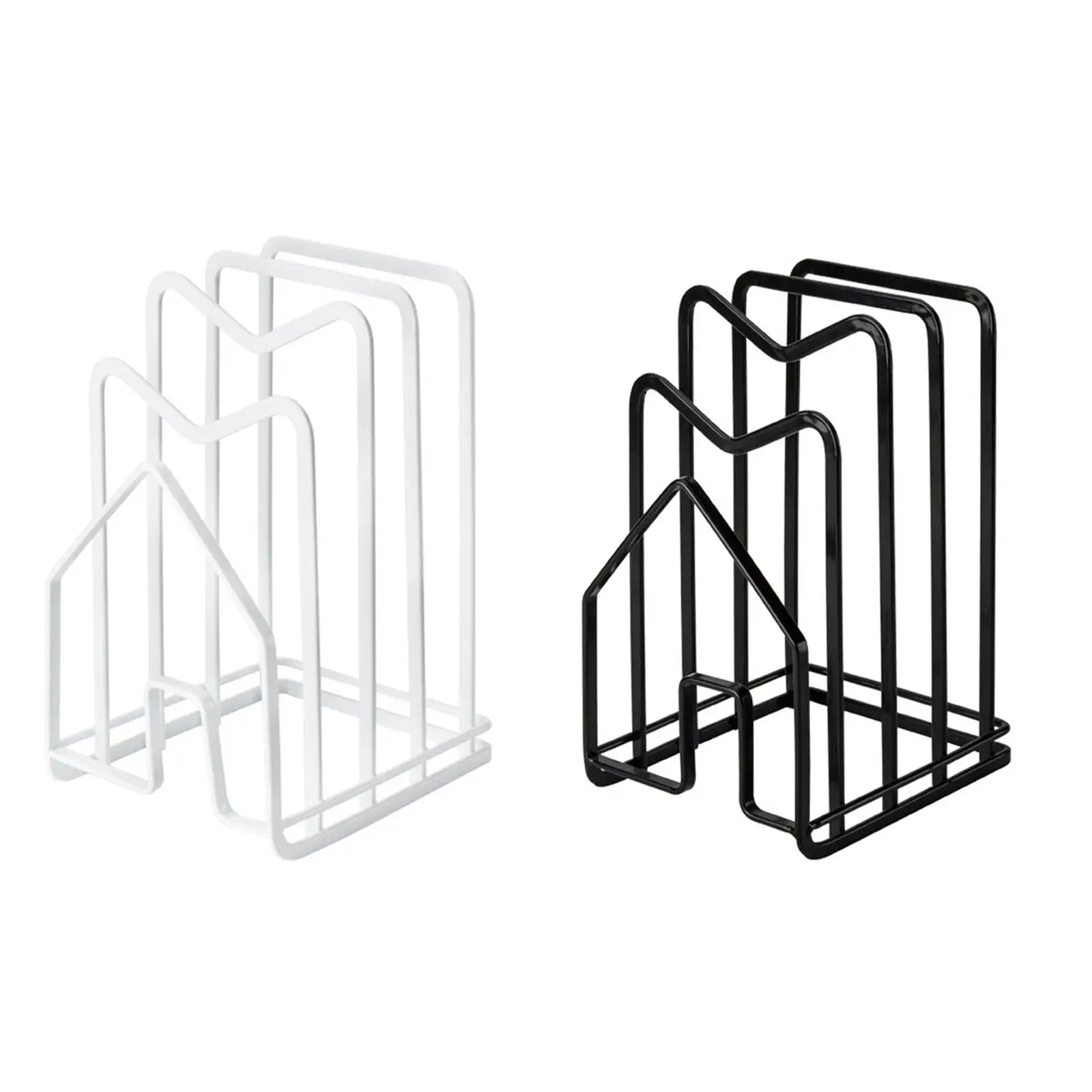 Iron Pot Lid Storage Rack Kitchen Chopping Cutting Board Holders Multi Layer Pot Racks Shelf Stand Kitchen Storage Organizers