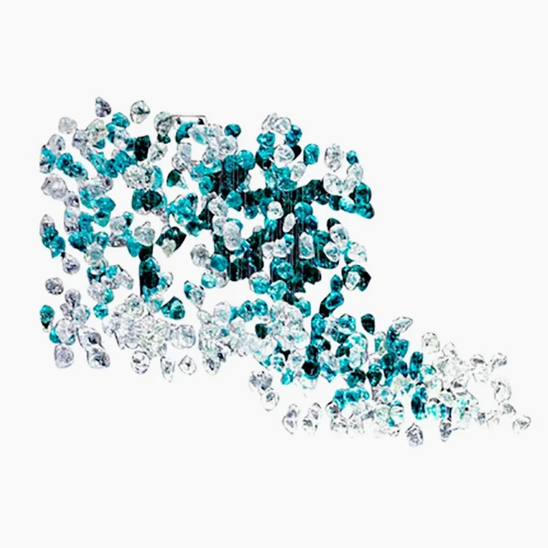 

Club Lobby Light Creative Ice Cube Light Warm Fashion Art