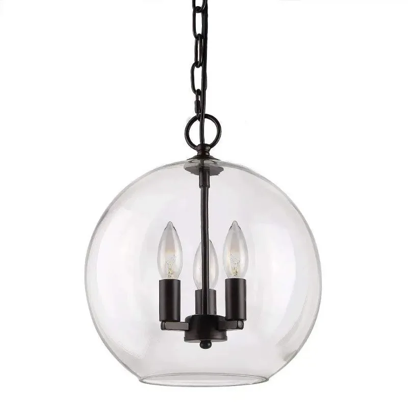 Everbright Store American Country Simple Restaurant Glass Chandelier Nordic Art Homestay Tavern Bar Chandelier