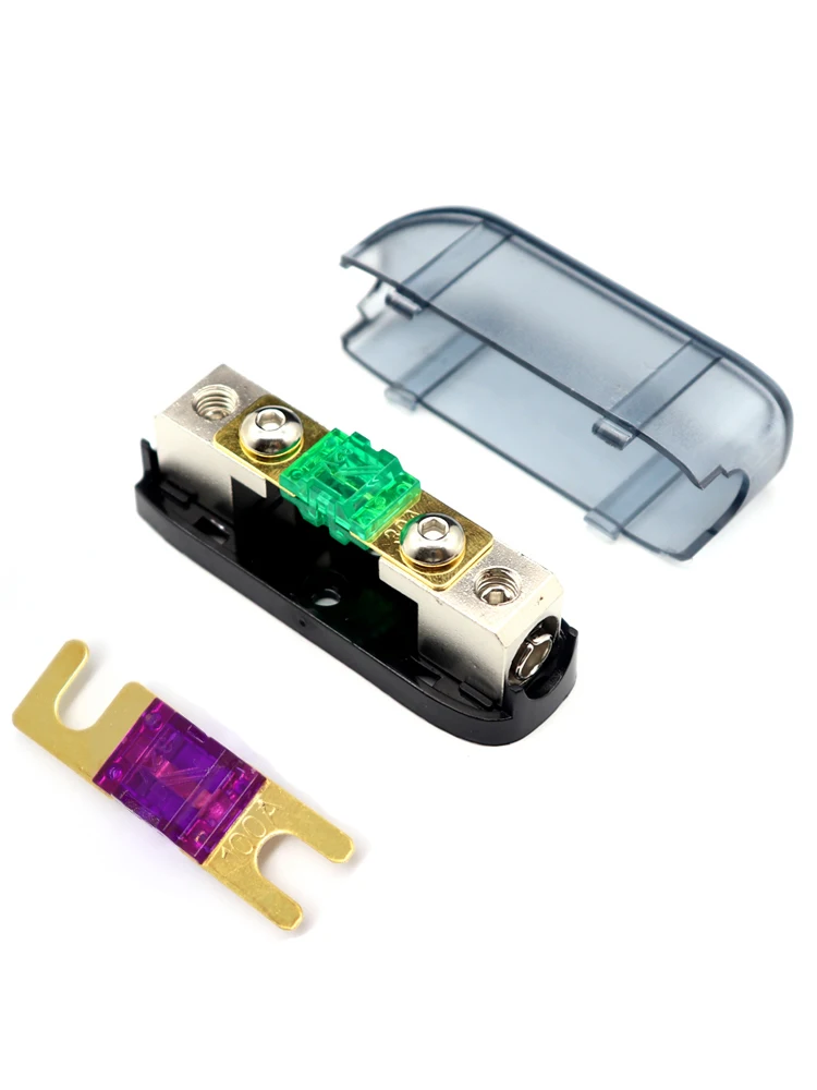 【1set 1PCS】Car Audio Auto Mini ANL AFS Car Fuse Holder Block with Fuse 20A 30A 40A 50A 60A -200A MINI ANL 32V Good Quality