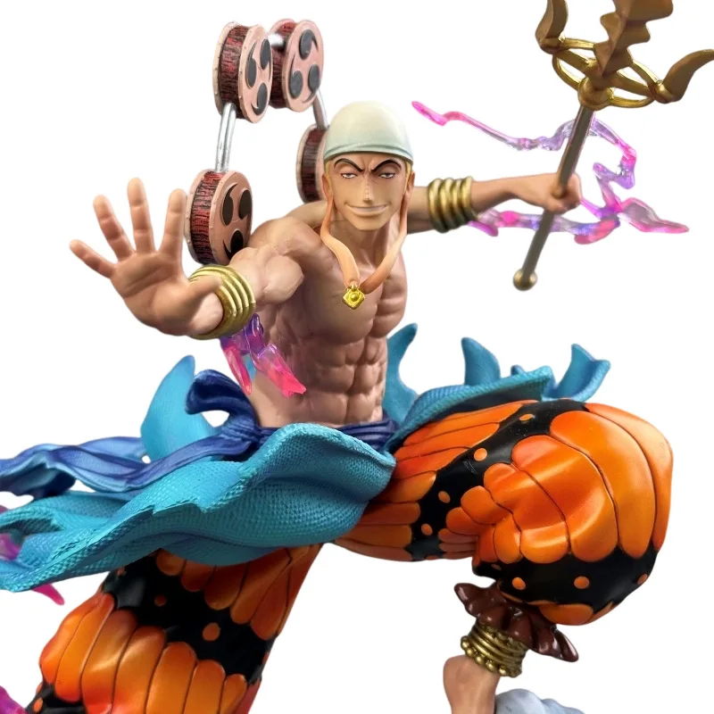 En Stock Figure d'anime Enel Gk Skypiea Eneru Pvc Statue modèle Figurine Anime jouet à la mode ornements Enel modèle jouets cadeau véritable