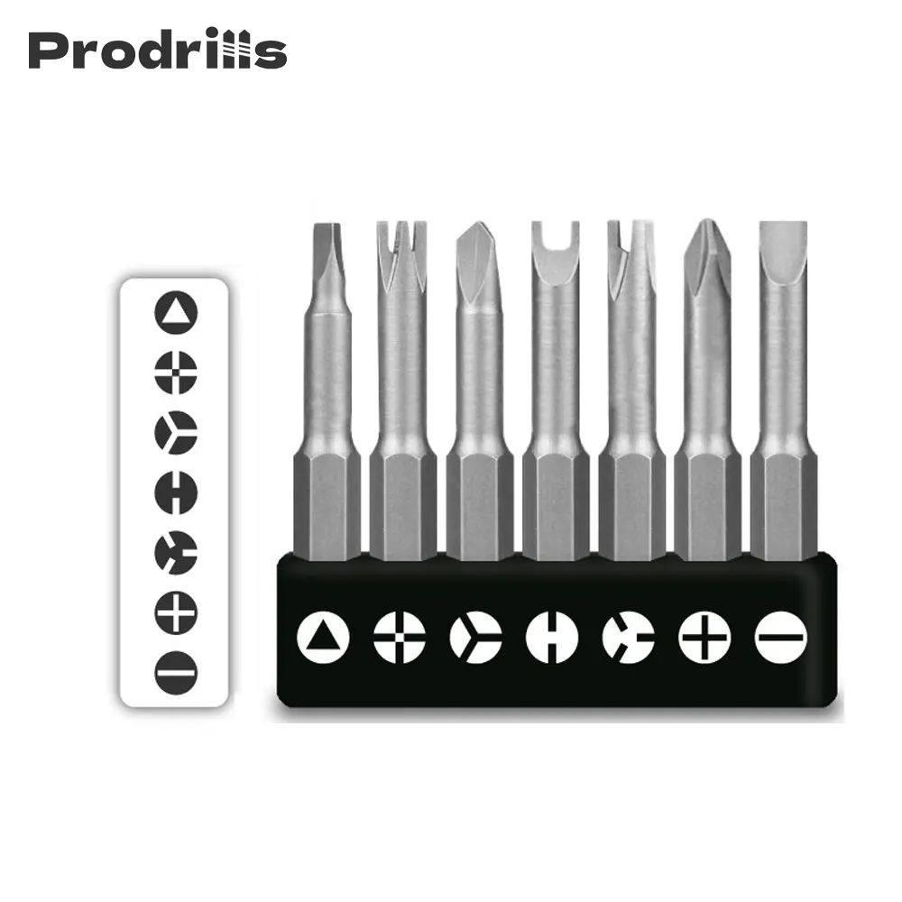 4/5/7 Pcs Special-shaped Screwdriver Set 50mm U-shaped Y-Type Triangle Inner Cross Three Points Screwdriver Bit Tool